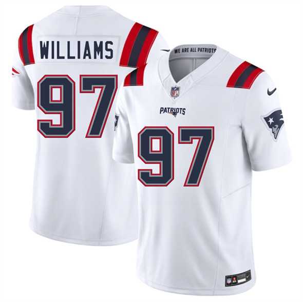 Men & Women & Youth New England Patriots #97 Milton Williams White 2025 F.U.S.E. Vapor Limited Stitched Jersey,We sell and wholesale Men & Women & Youth New England Patriots #97 Milton Williams White 2025 F.U.S.E. Vapor Limited Stitched Jersey on line form chian!